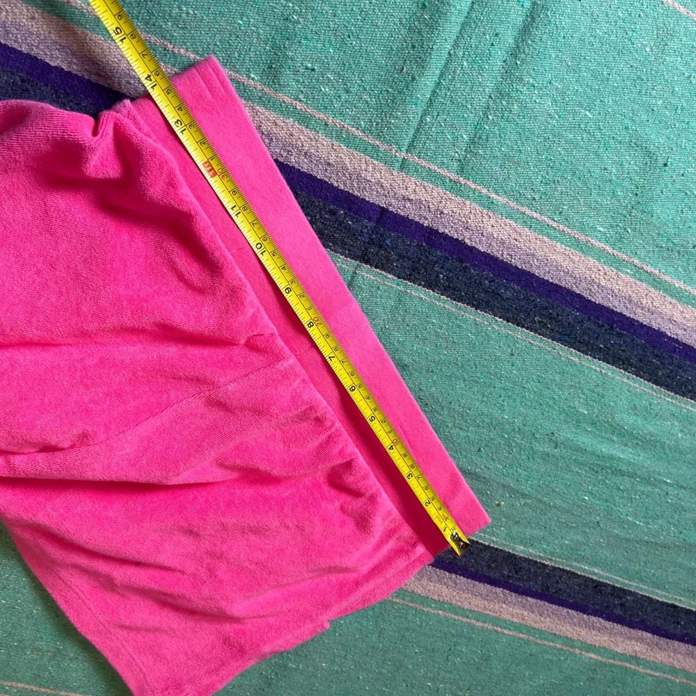 Xhilaration Terry Cloth Shorts Girls XL 14/16 Hot Pink Neon Drawstring Lounge